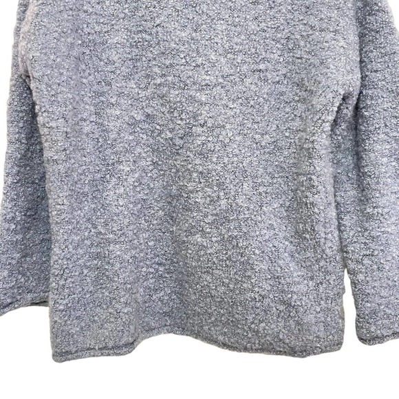 J Jill Wool Sweater Small Womens Blue Mohair Mock Turtle Neck Long Sleeve Thick - Picture 5 of 9